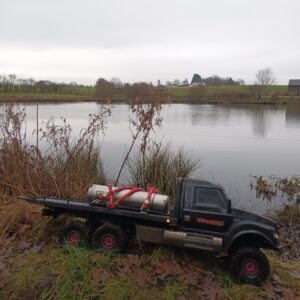 TRX6 Hauler with a 1L flash of coffee on the back